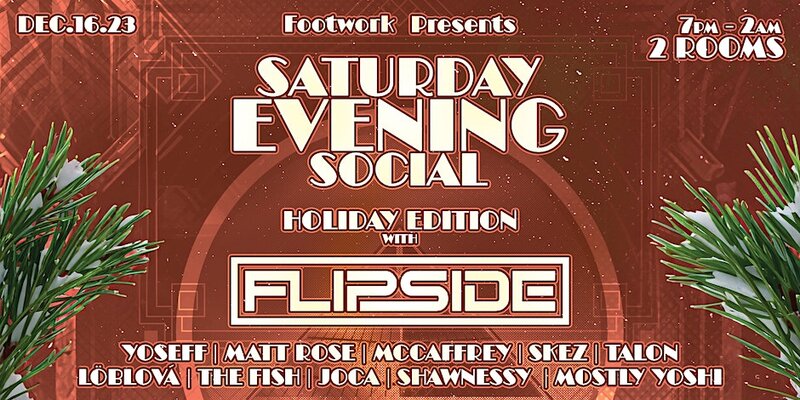 Saturday EVENING Social w/ Flipside : Two Rooms - Jun 7th @ Hermann's Upstairs