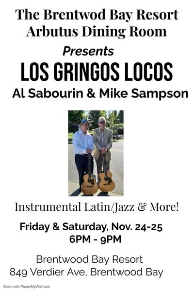 Los Gringos Locos at the Brentwood Bay Resort - May 15th @ Brentwood Bay Resort And Spa