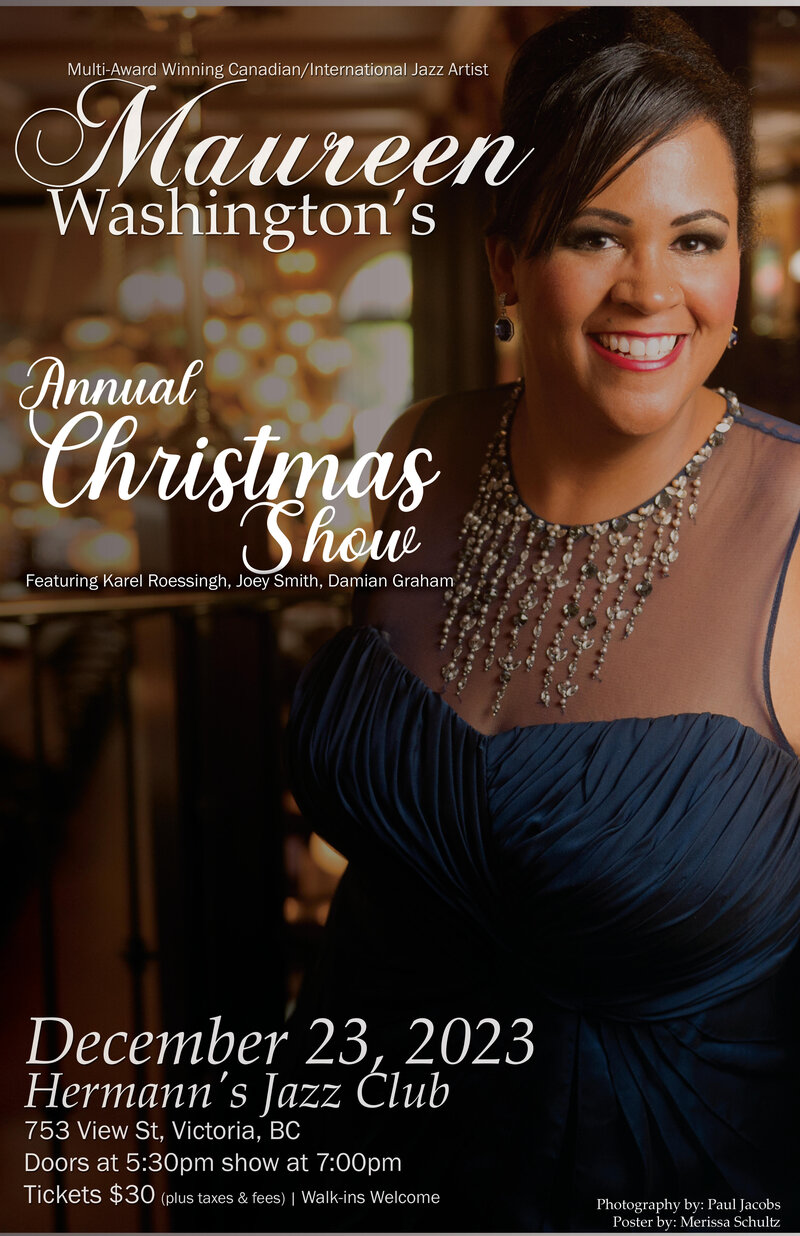 Maureen Washington's  Annual Christmas Show - May 12th @ Hermann's Jazz Club