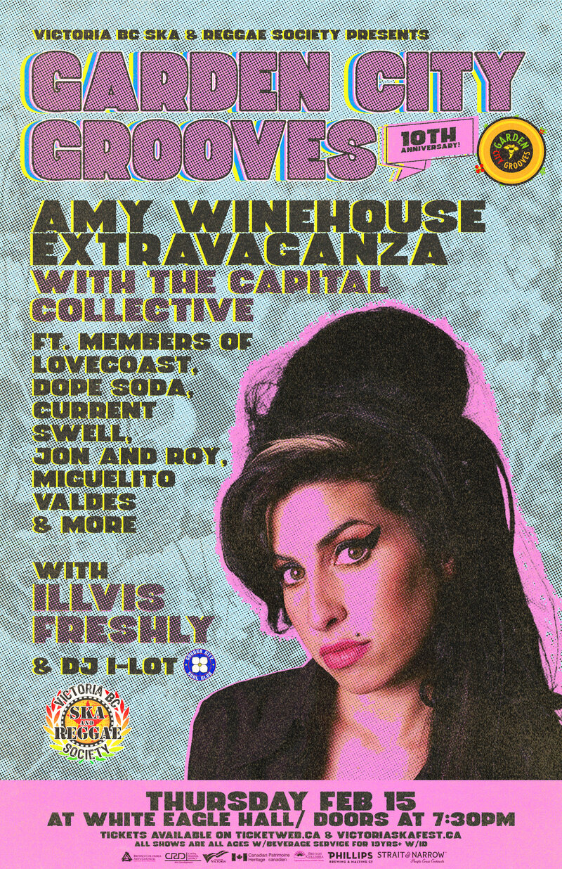 AMY WINEHOUSE EXTRAVAGANZA ft. THE CAPITAL COLLECTIVE w/Illvis Freshly & DJ I-Lot - May 7th @ White Eagle Polish Hall