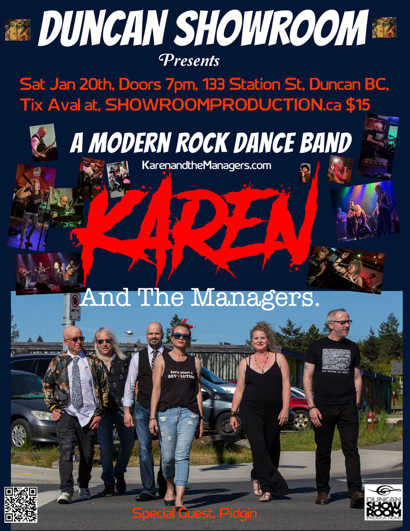 Karen and the Managers - May 6th @ Duncan Showroom