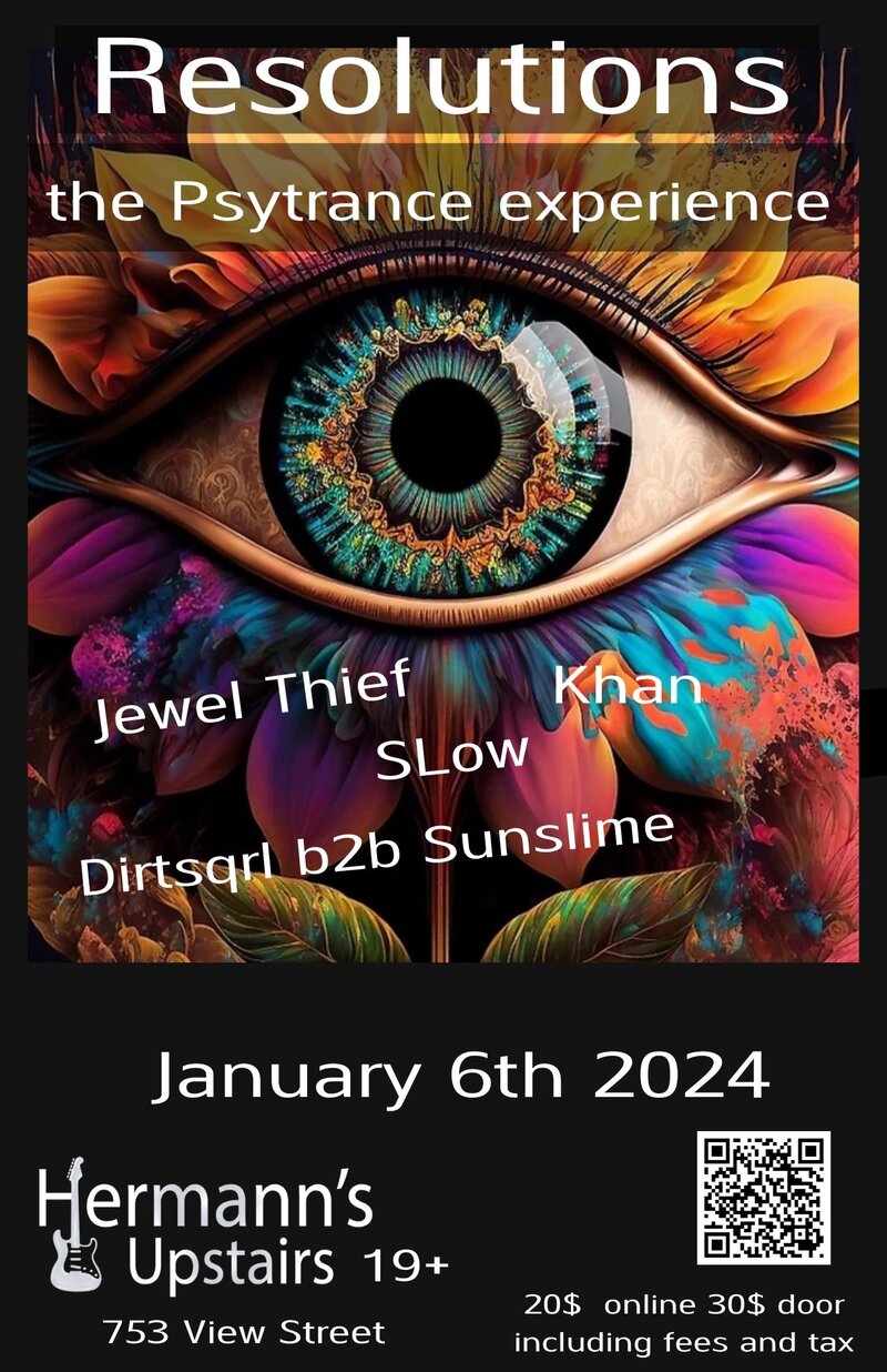 Resolutions - the Psytrance experience - Jun 6th @ Hermann's Upstairs