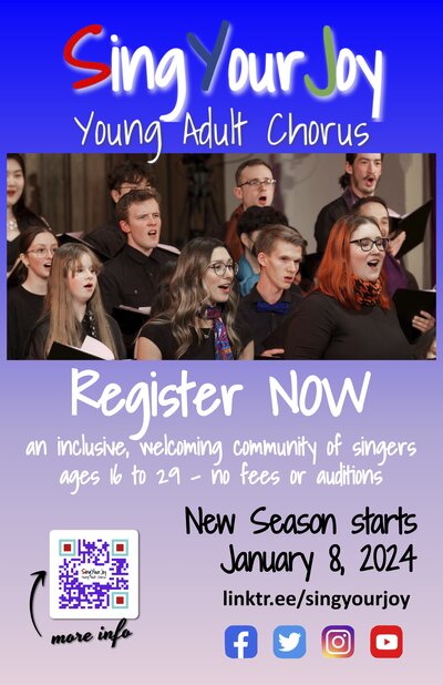 SingYourJoy Winter Season Starts January 8th! - May 7th @ Oak Bay United Church