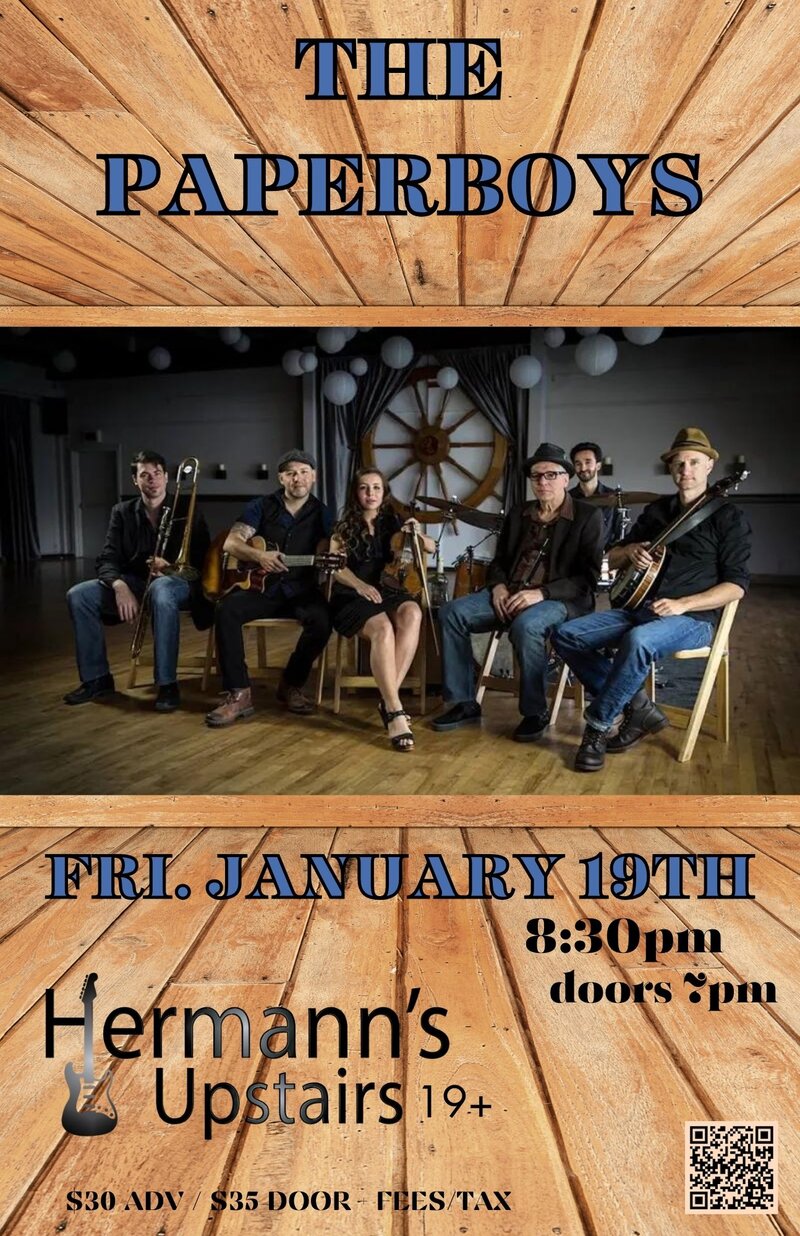 THE PAPERBOYS - Jun 5th @ Hermann's Upstairs