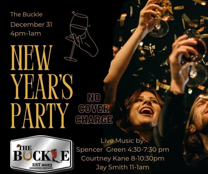 The Buckle New Years Party: Spencer green, Courtney Kane, Jay Smith @ The Buckle Dec 31 2023 - May 7th @ The Buckle