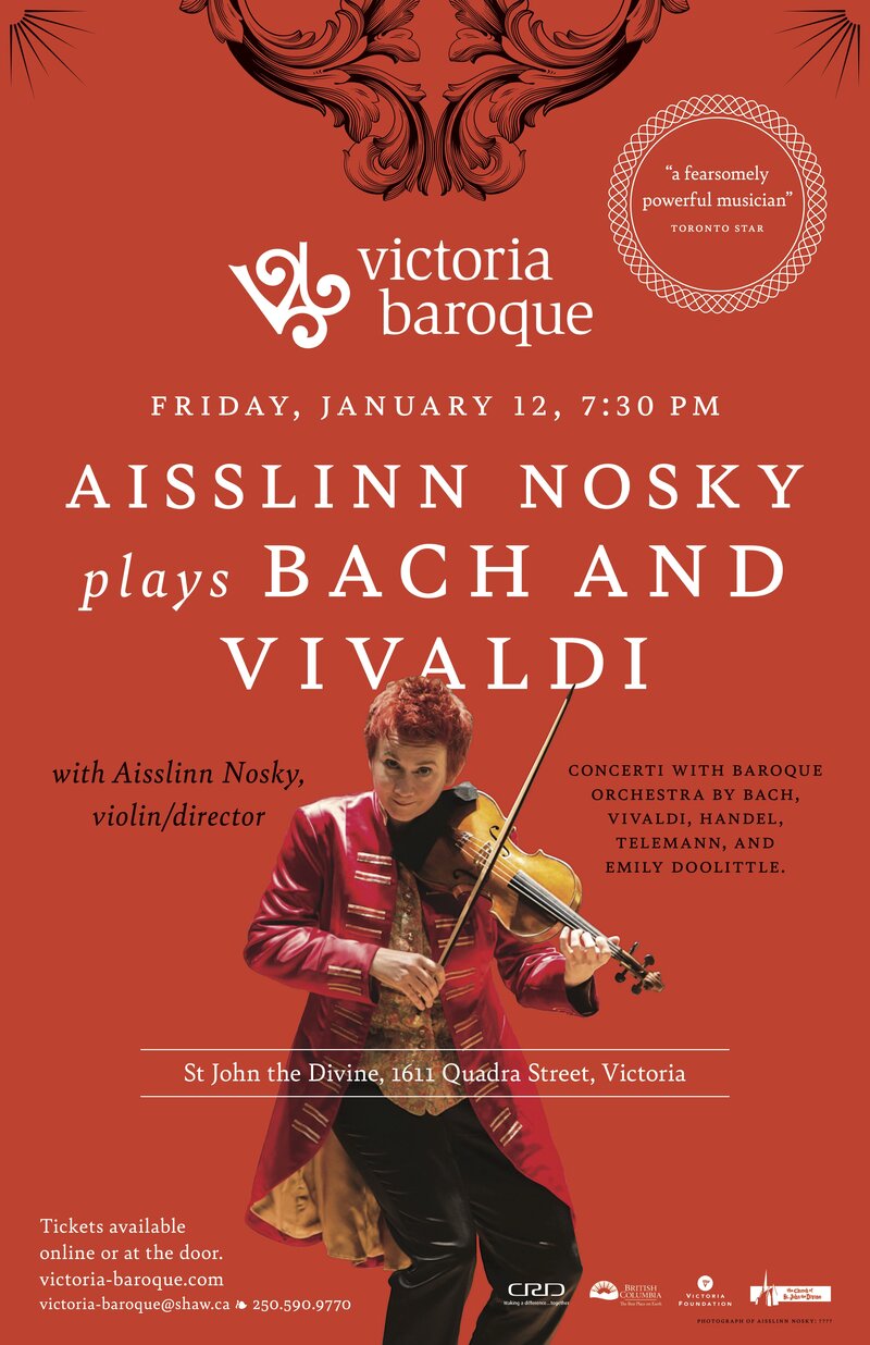 Aisslinn Nosky plays Bach and Vivaldi - May 5th @ St. John The Divine