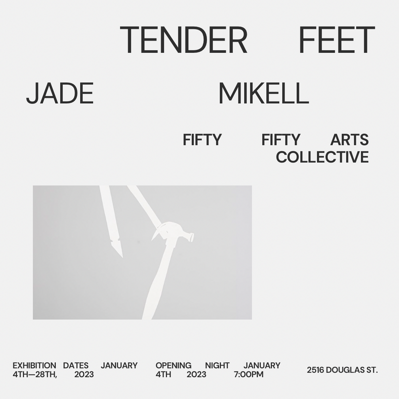 Jade Mikell @ the fifty fifty arts collective Jan 4 2024 - May 6th @ the fifty fifty arts collective