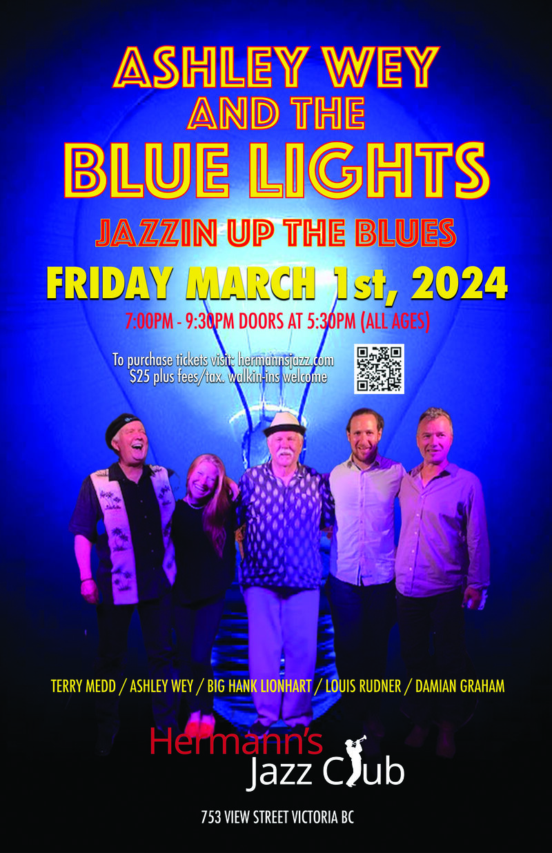 Ashley Wey and the Blue Lights - May 7th @ Hermann's Jazz Club