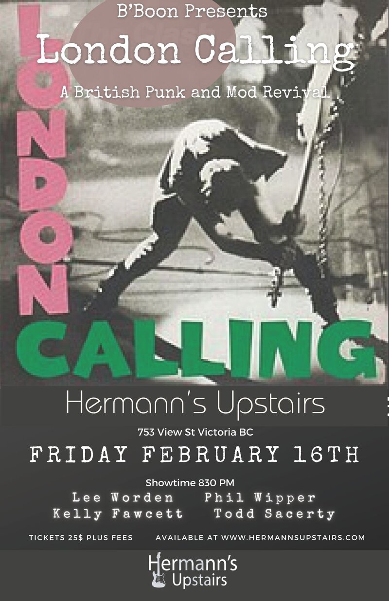 London Calling: British Punk and Mod Revival @ Hermann's Upstairs Feb 16 2024 - Jun 17th @ Hermann's Upstairs