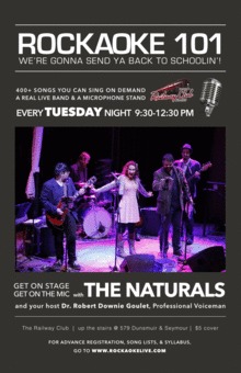 Rockaoke 101: National Anthems of July: The Naturals @ Railway Club Jul 7 2015 - May 6th @ Railway Club