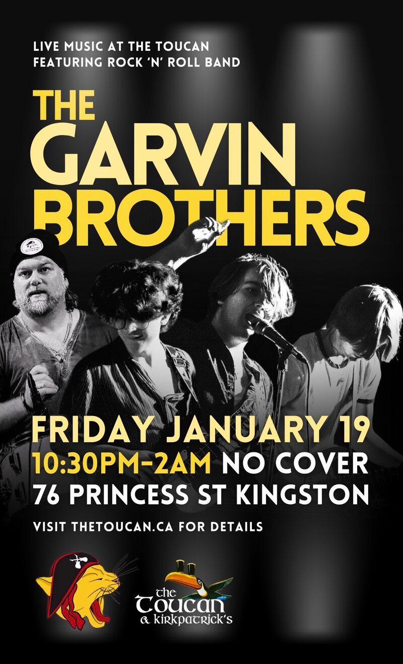 The Garvin Brothers @ The Toucan Jan 19 2024 - May 13th @ The Toucan