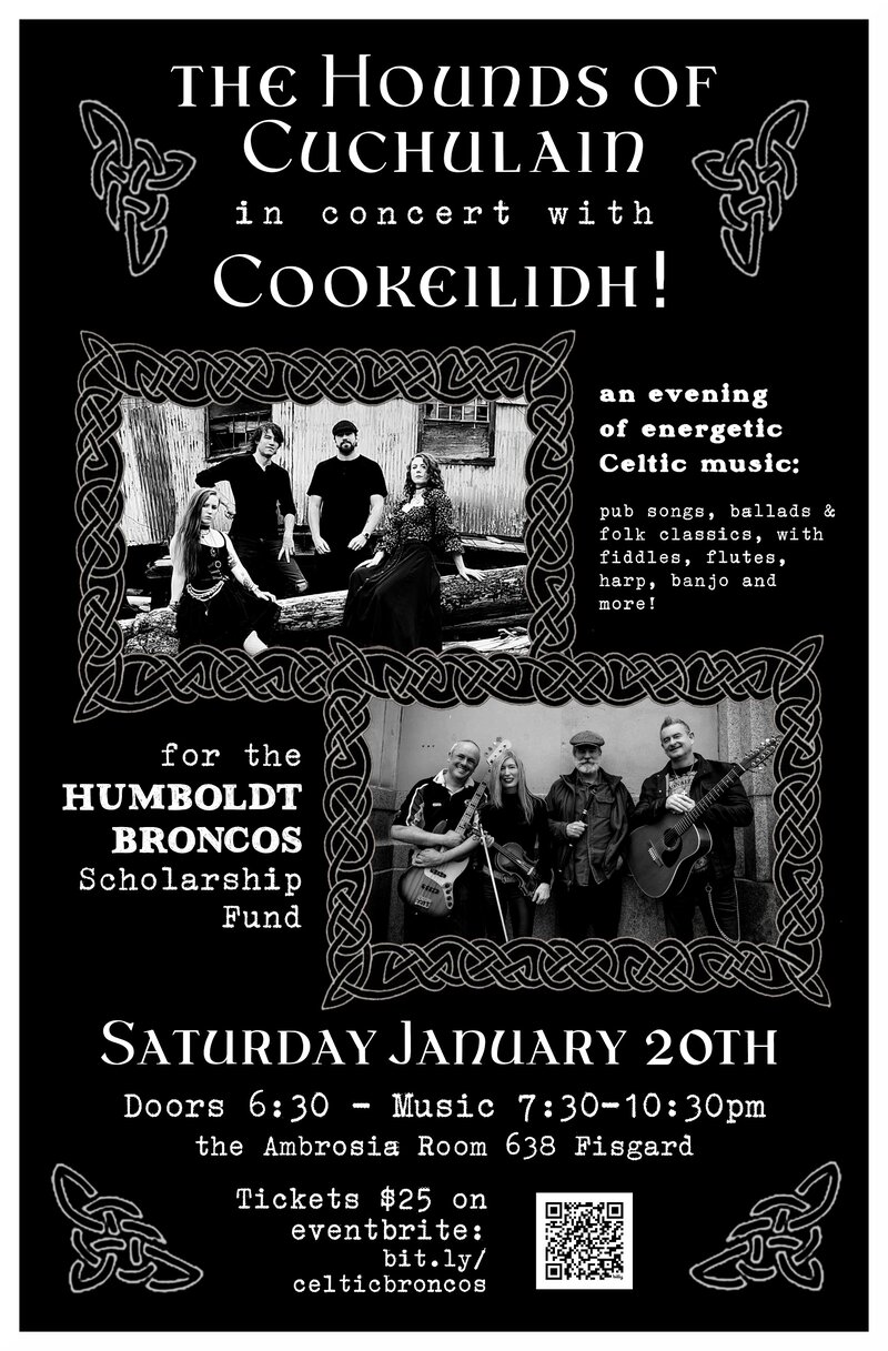 Sixteen Sticks - With Hounds of Cuchulain & Cookeilidh @ Ambrosia Banquet & Events - Jan 20, 2024