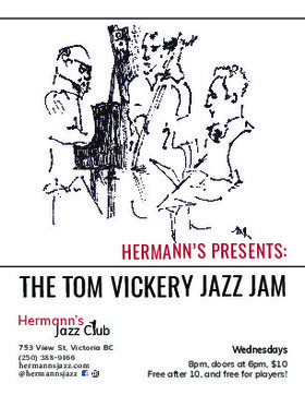 Hermann's Christmas Jazz Jam: Feat. The Tom Vickery Trio @ Hermann's Jazz Club Dec 19 2018 - Jun 9th @ Hermann's Jazz Club