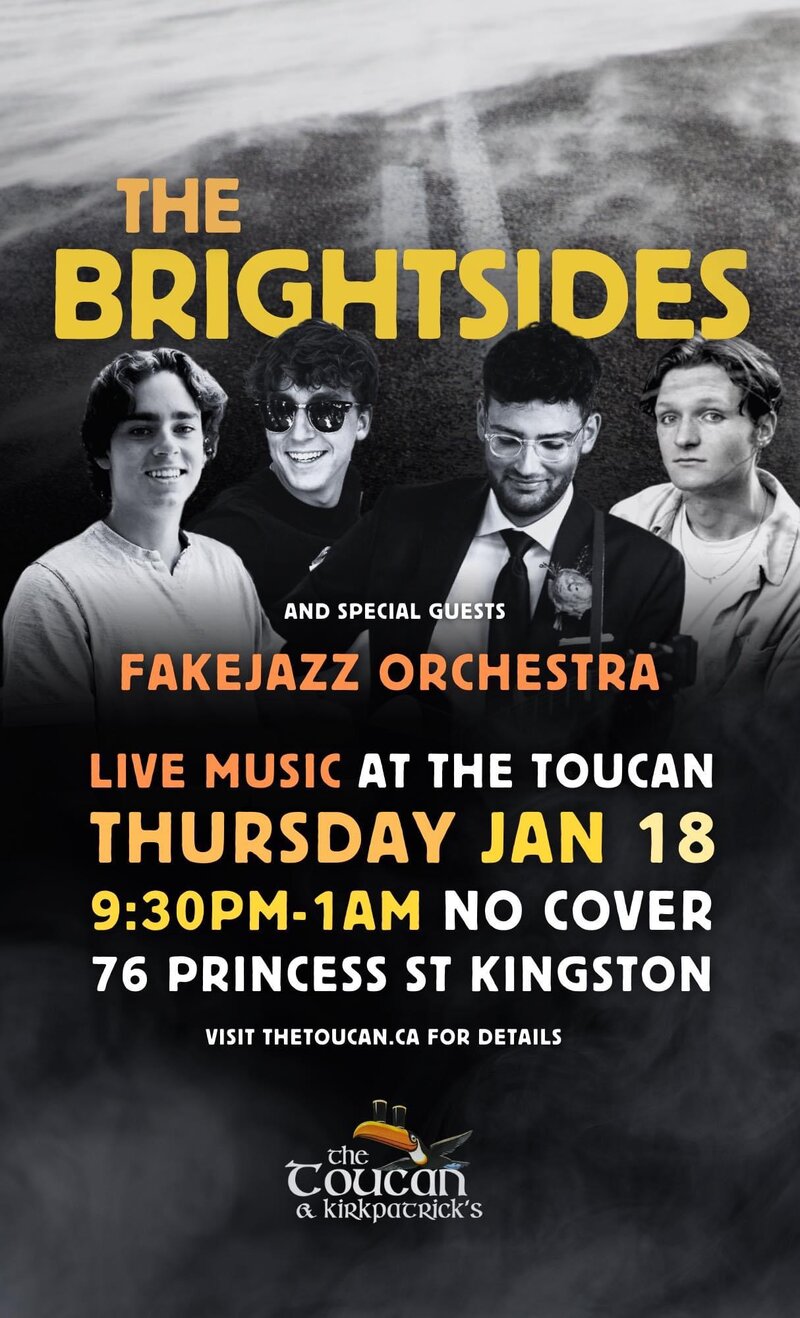 The Brightsides, Fakejazz Orchestra @ The Toucan Jan 18 2024 - May 6th @ The Toucan