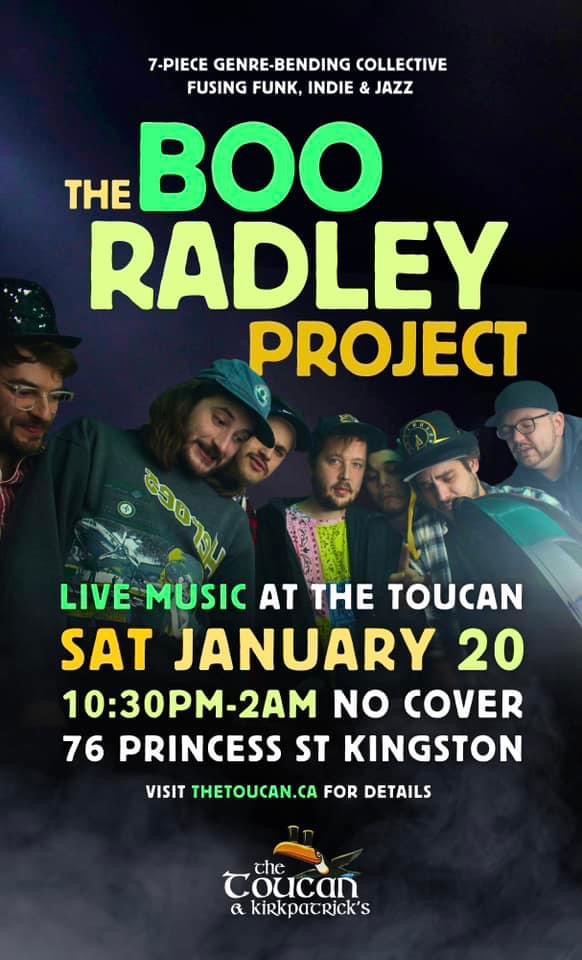 The Boo Radley Project @ The Toucan Jan 20 2024 - Jun 12th @ The Toucan