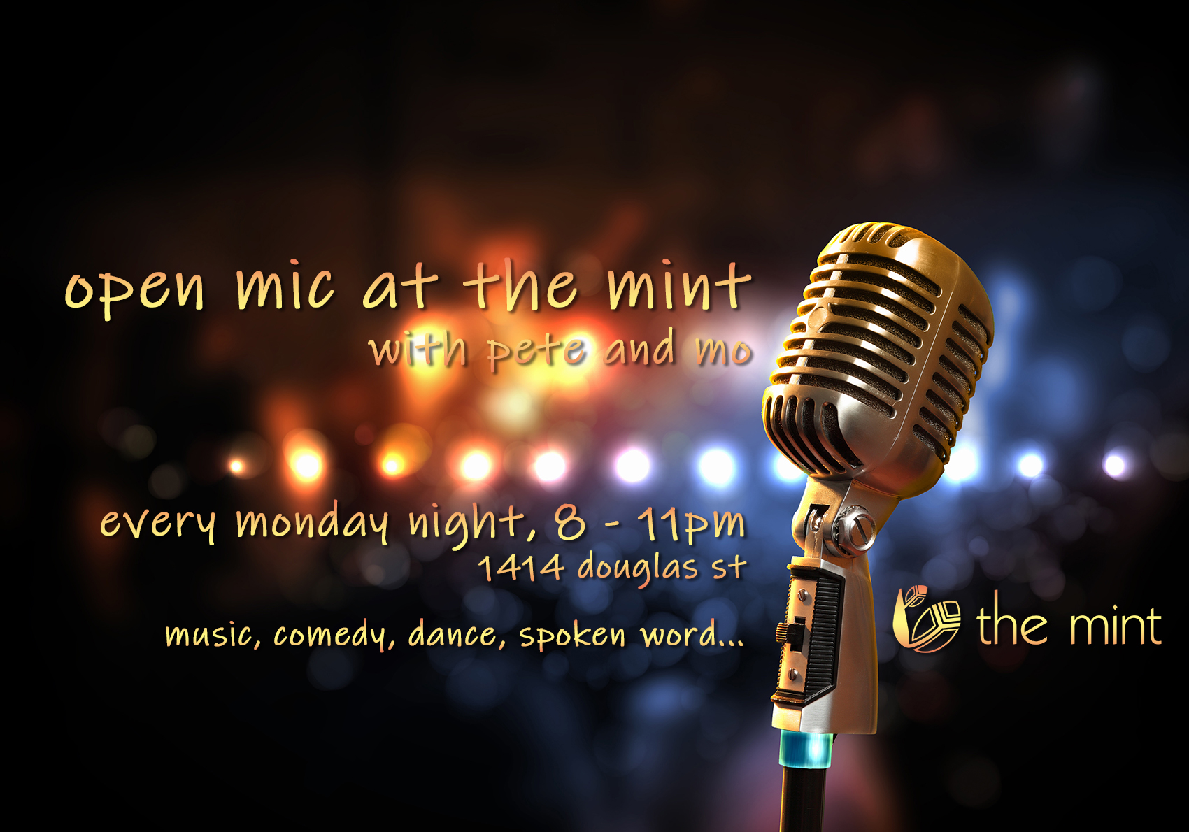 Open Mic at The Mint: Pete McMastar (Host) @ The Mint Mar 9 2020 - Jun 7th @ The Mint