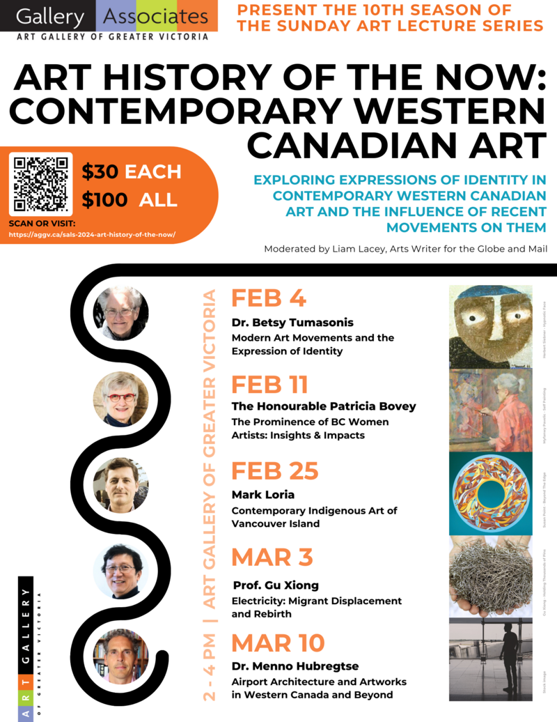 The Sunday Art Lecture Series 2024 @ Art Gallery Of Greater Victoria - Feb 04, 2024