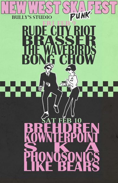 New West Ska Punk Fest! - Apr 30th @ Bully's Studio