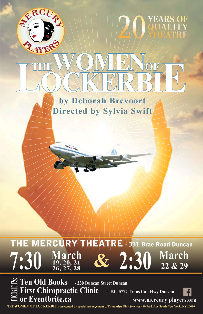The Women of Lockerbie @ The Mercury Players Society May 24 2020 - May 6th @ The Mercury Players Society