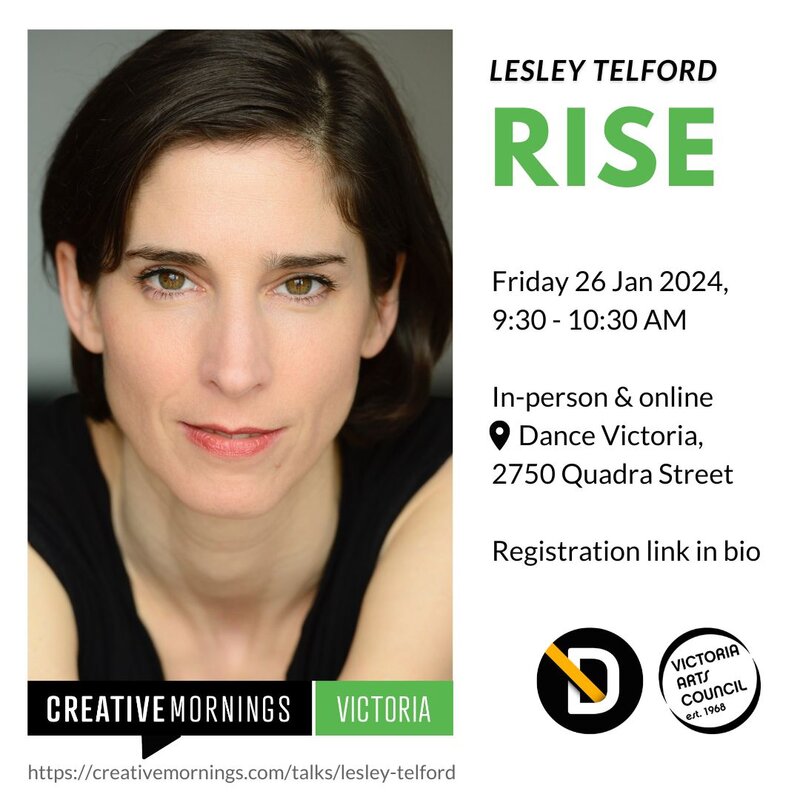 Artist talk with Lesley Telford - May 7th @ Dance Victoria