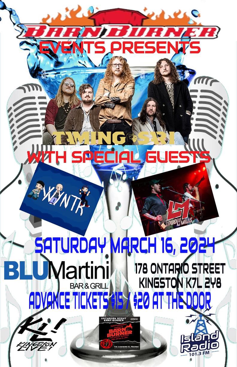 Taming Sari, Wyntr, Lowery @ Blu Martini Mar 16 2024 - May 6th @ Blu Martini