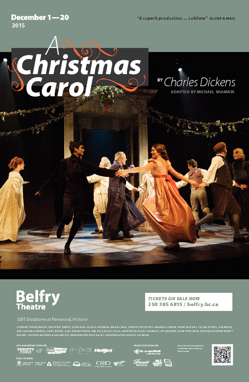 A Christmas Carol @ Belfry Theatre Dec 9 2015 - Jun 26th @ Belfry Theatre