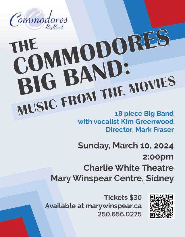The Commodores Big Band in Concert - May 9th @ Mary Winspear Centre