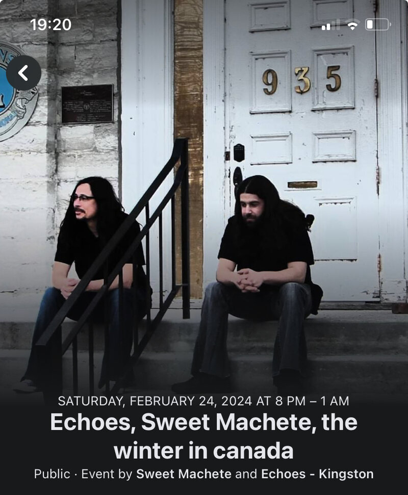 Echoes, Sweet Machete & The Winter In Canada - May 1st @ The Mansion