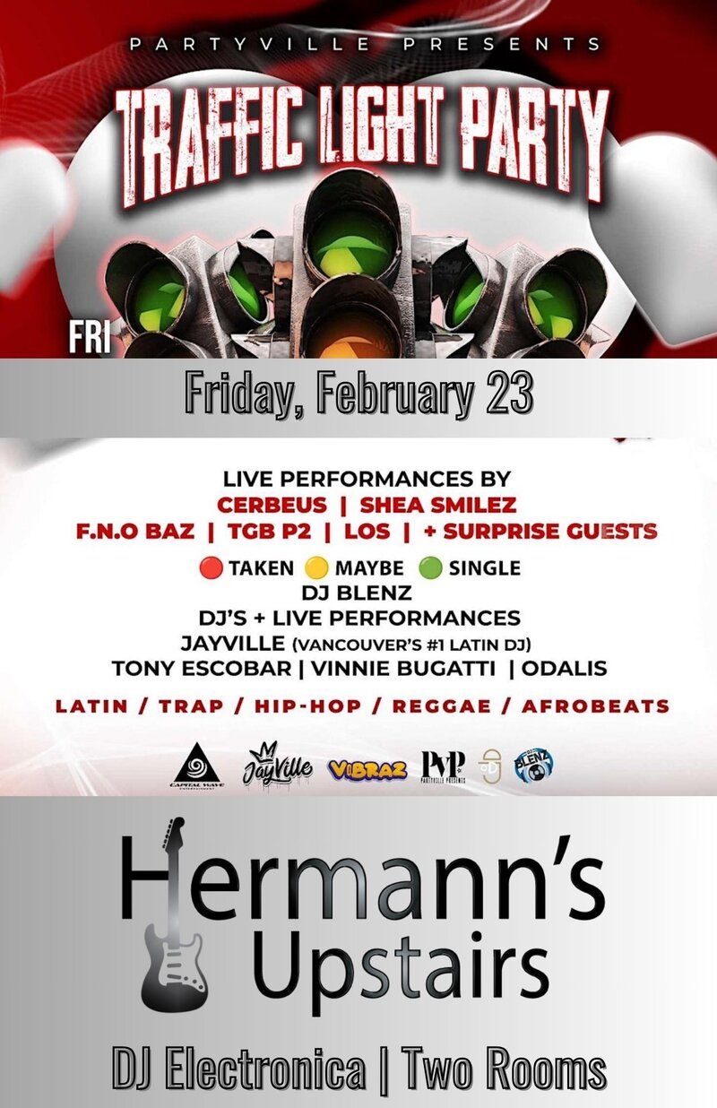 Traffic Light Party - Jun 5th @ Hermann's Upstairs