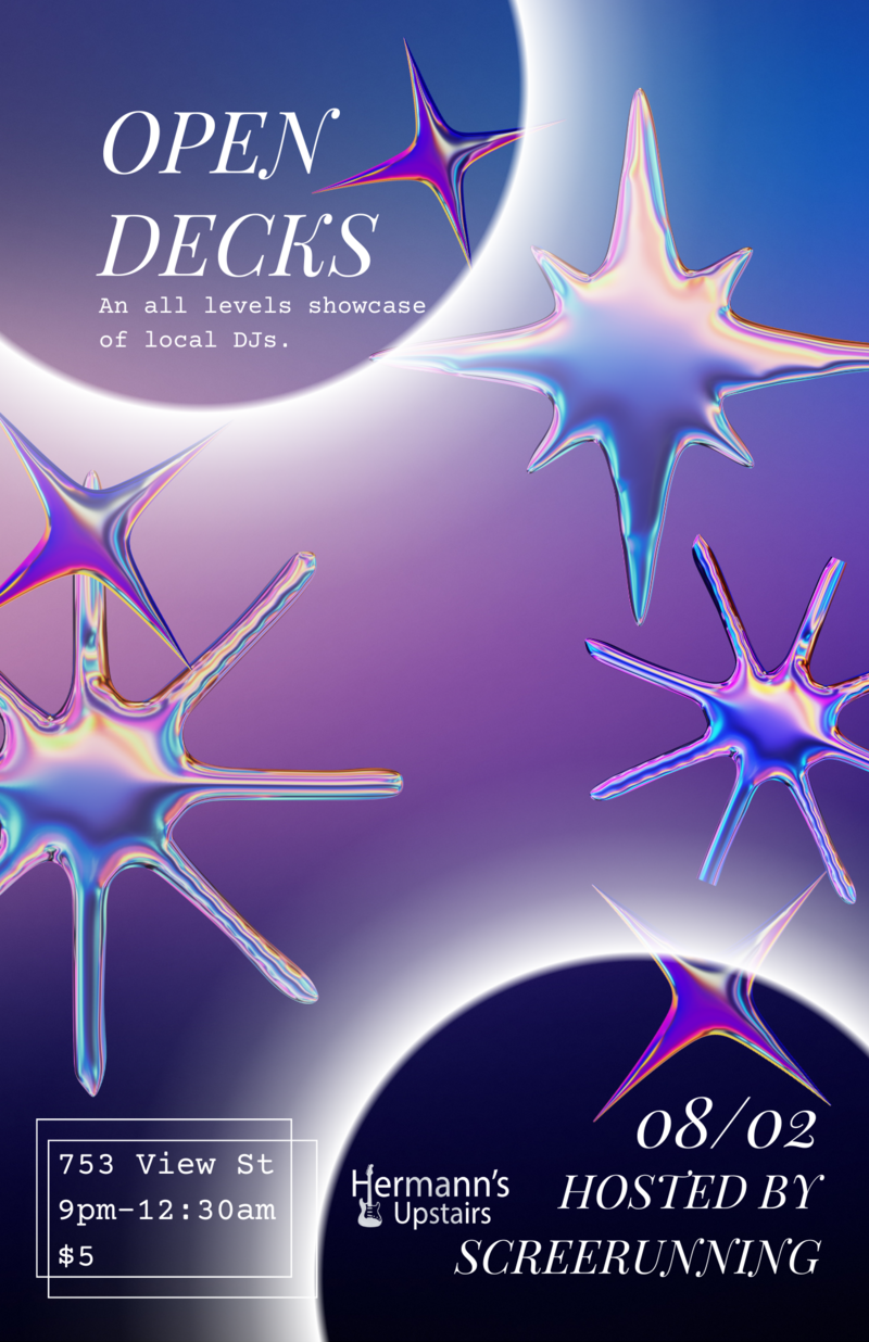 Open Decks - Jun 5th @ Hermann's Upstairs