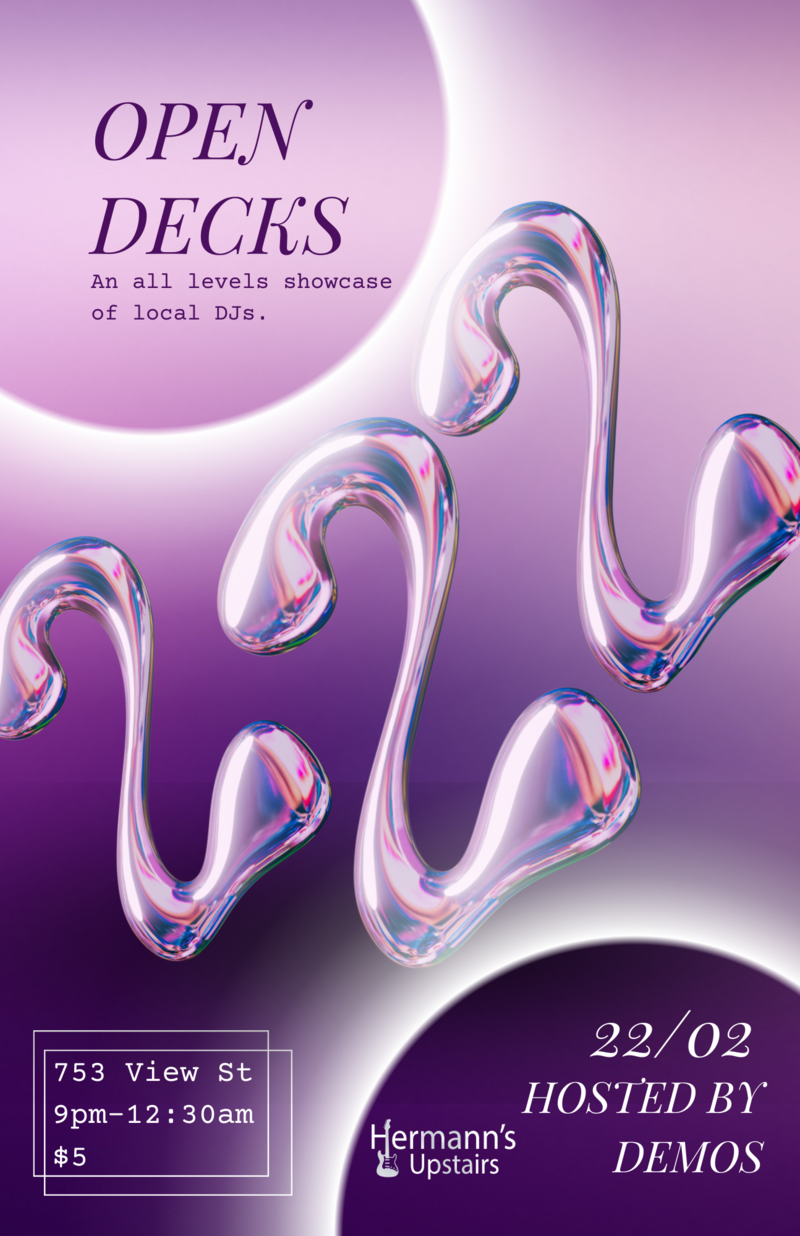 Open Decks - Jun 9th @ Hermann's Upstairs