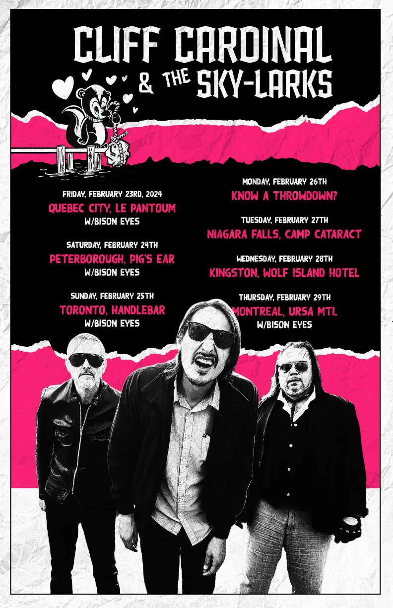 Cliff Cardinal and The Skylarks @ Hotel Wolfe Island Feb 28 2024 - Jun 13th @ Hotel Wolfe Island