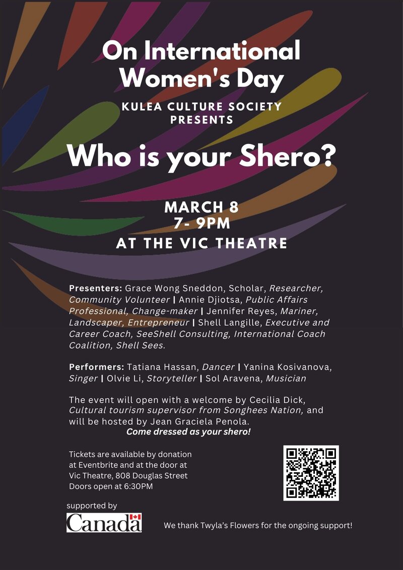 "Who is your Shero?" on International Women's Day - Jun 4th @ Vic Theatre