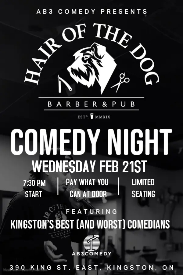 Comedy Night - May 1st @ Hair of the Dog Barber & Pub