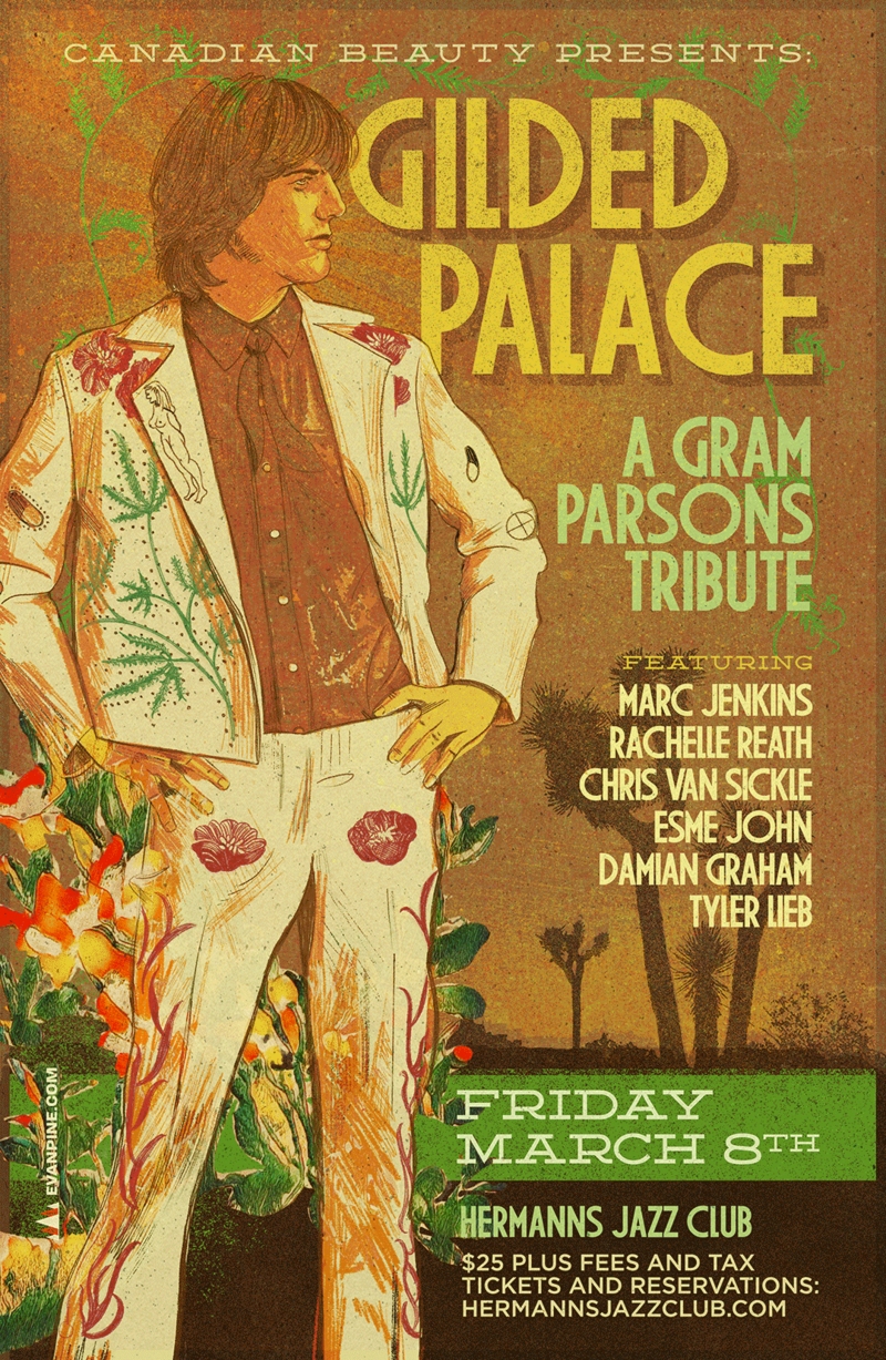 Canadian Beauty Presents:  Gilded Palace - A Gram Parsons Tribute - Jun 5th @ Hermann's Jazz Club