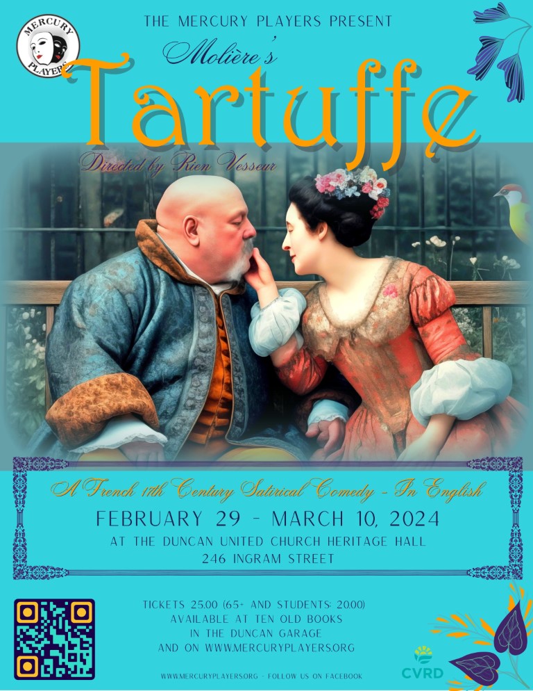 Tartuffe - Jun 5th @ Duncan United Church