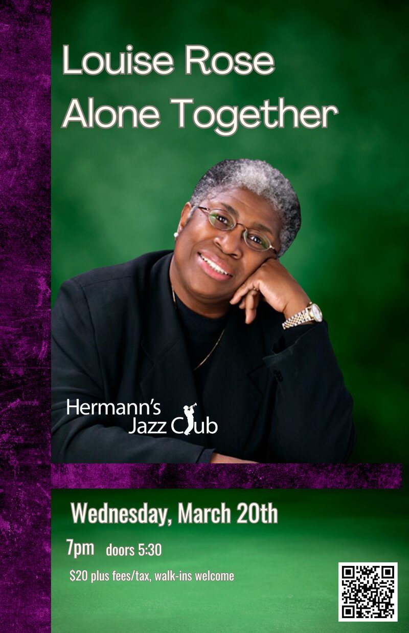 Louise Rose: Alone Together - May 7th @ Hermann's Jazz Club