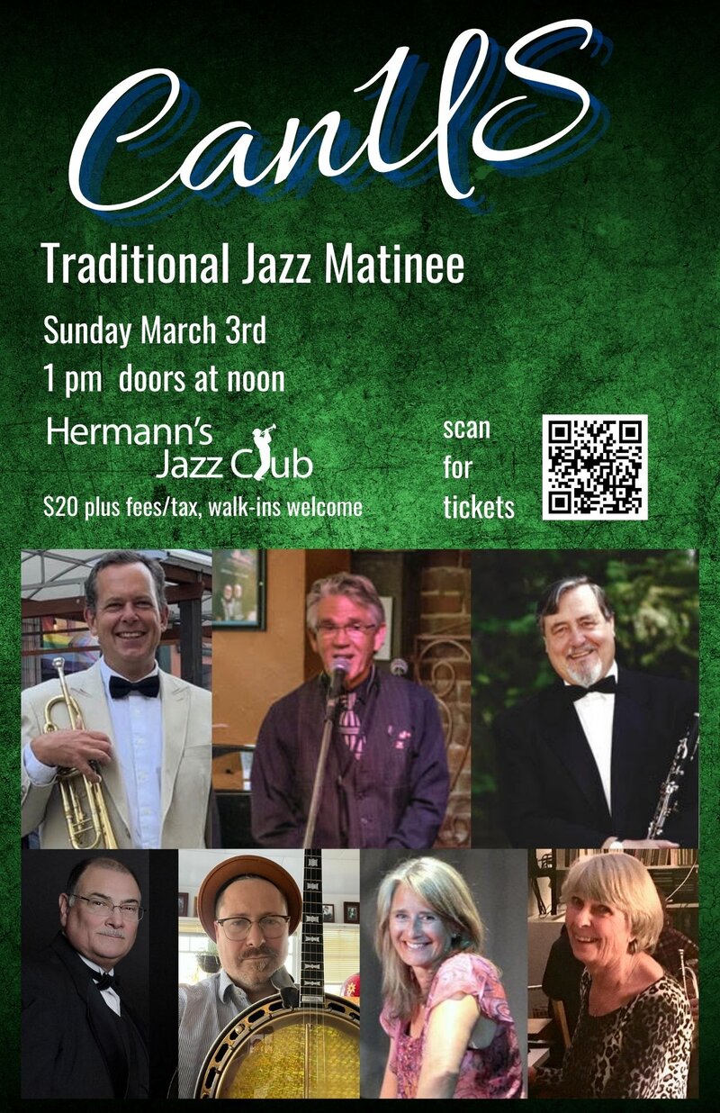 CanUS Traditional Jazz Matinee - May 7th @ Hermann's Jazz Club