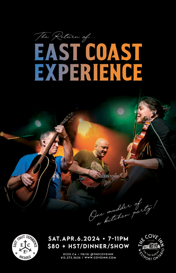 East Coast Experience - May 22nd @ The Cove Inn