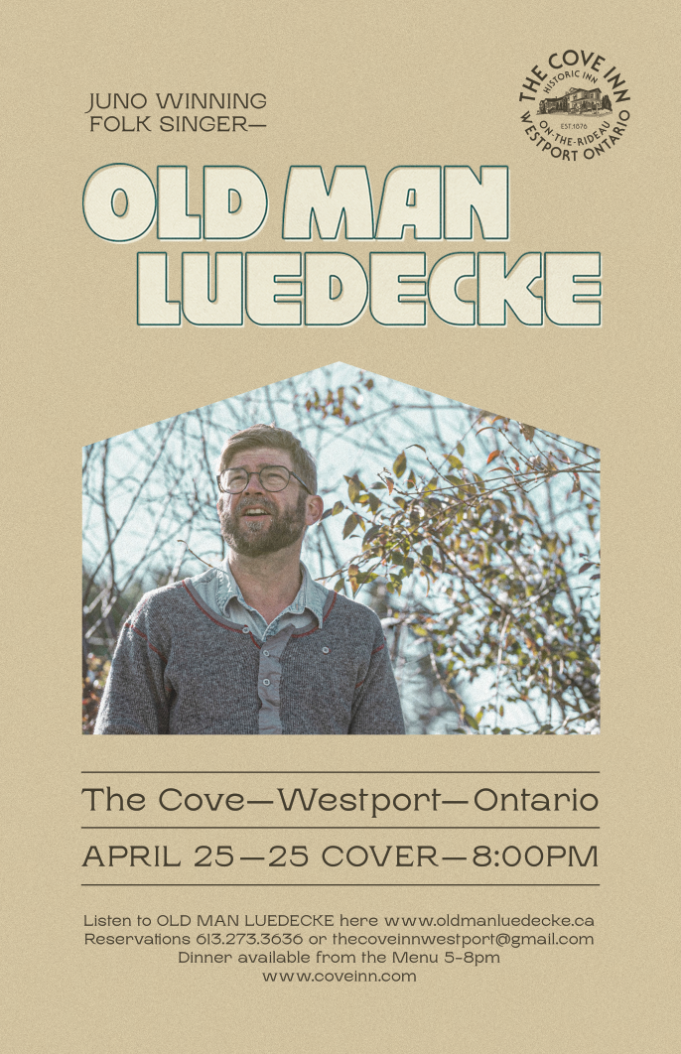 Old Man Luedecke - May 6th @ The Cove Inn