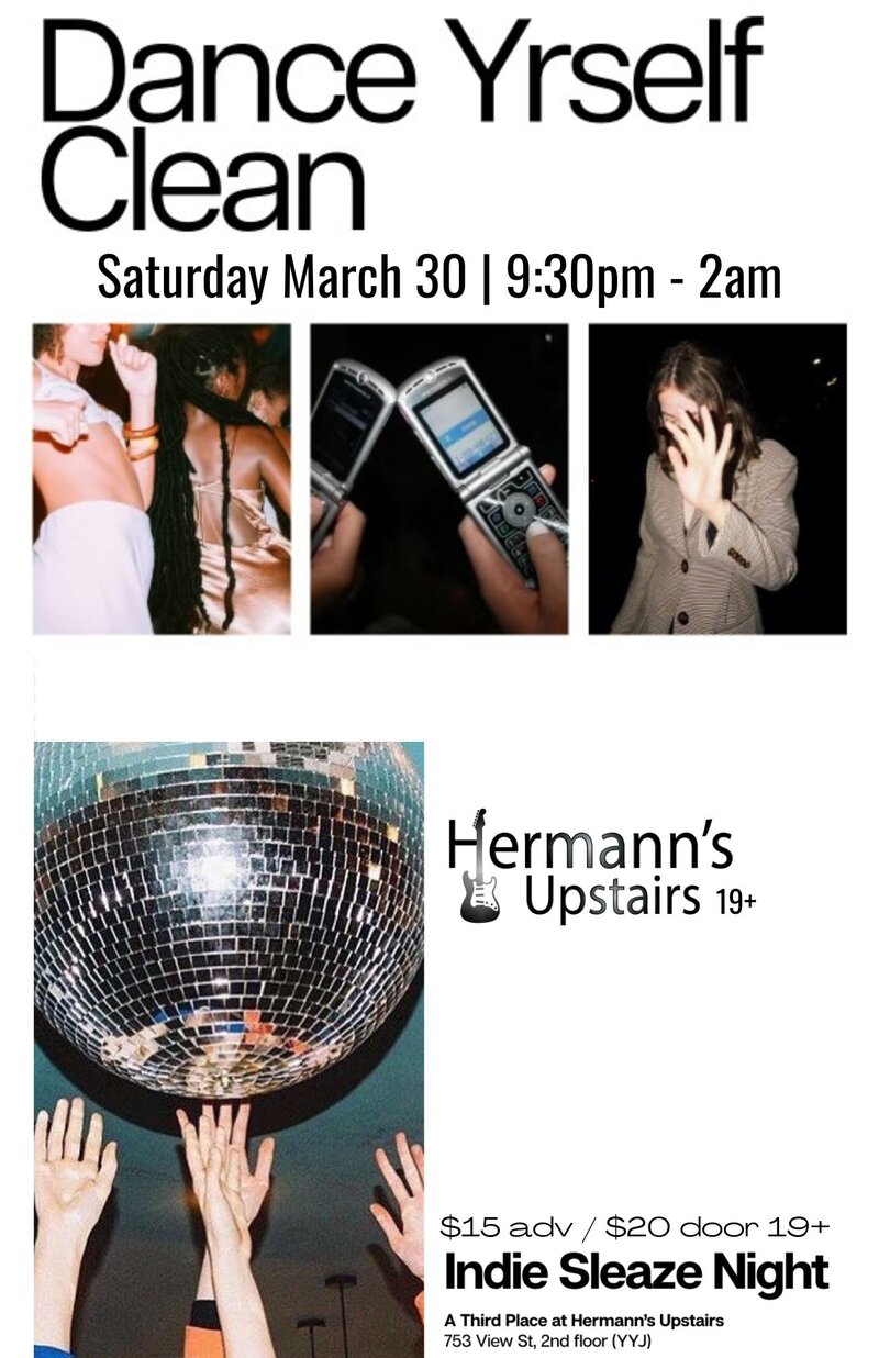 Indie Sleaze Vol IV @ Hermann's Upstairs Mar 30 2024 - May 6th @ Hermann's Upstairs