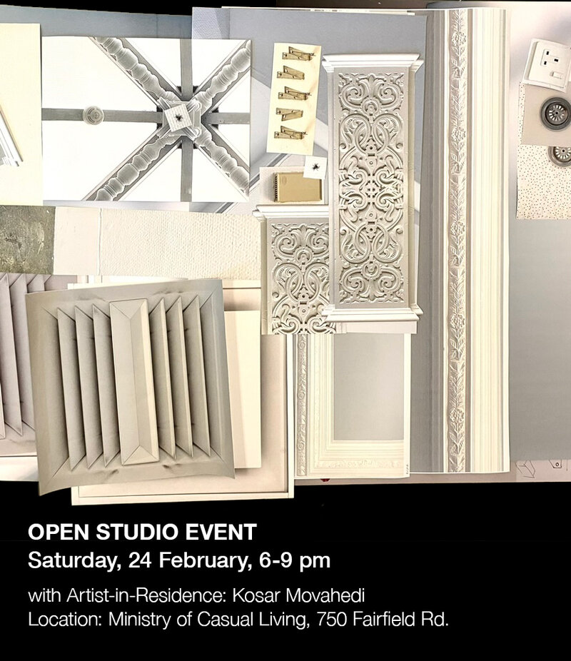 Open Studio with Kosar Movahedi - May 6th @ The Ministry of Casual Living