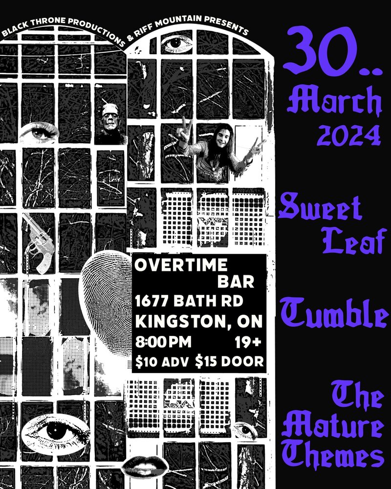 Sweetleaf, Tumble, The Mature Themes @ Overtime Sports Bar - Mar 30, 2024