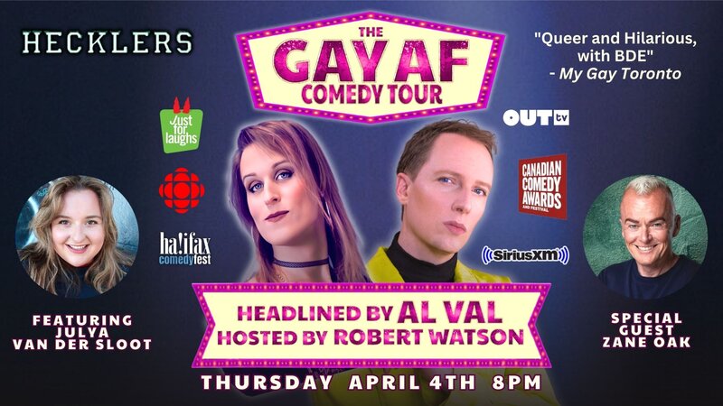 The Gay AF Comedy Tour @ Heckler's Bar & Grill - Apr 04, 2024