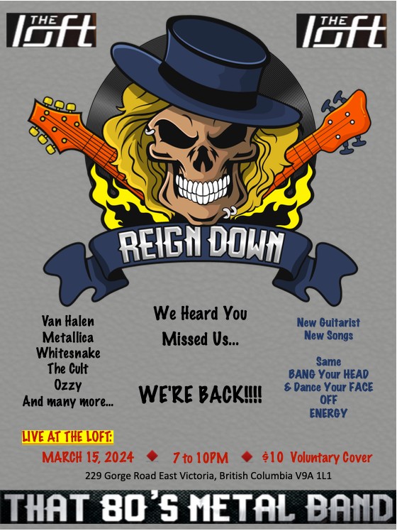 Reign Down @ The Loft (Victoria) - Mar 15, 2024