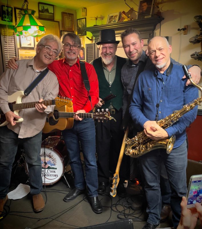 Daniel Cook & The Radiators, plus special guest, Jerry Cook @ Sidney Bandshell 9801 Seaport Place Aug 24 2024 - May 10th @ Sidney Bandshell 9801 Seaport Place