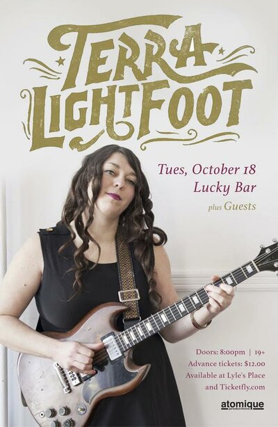 TERRA LIGHTFOOT, Zoubi Arros @ Lucky Bar Oct 18 2016 - May 14th @ Lucky Bar