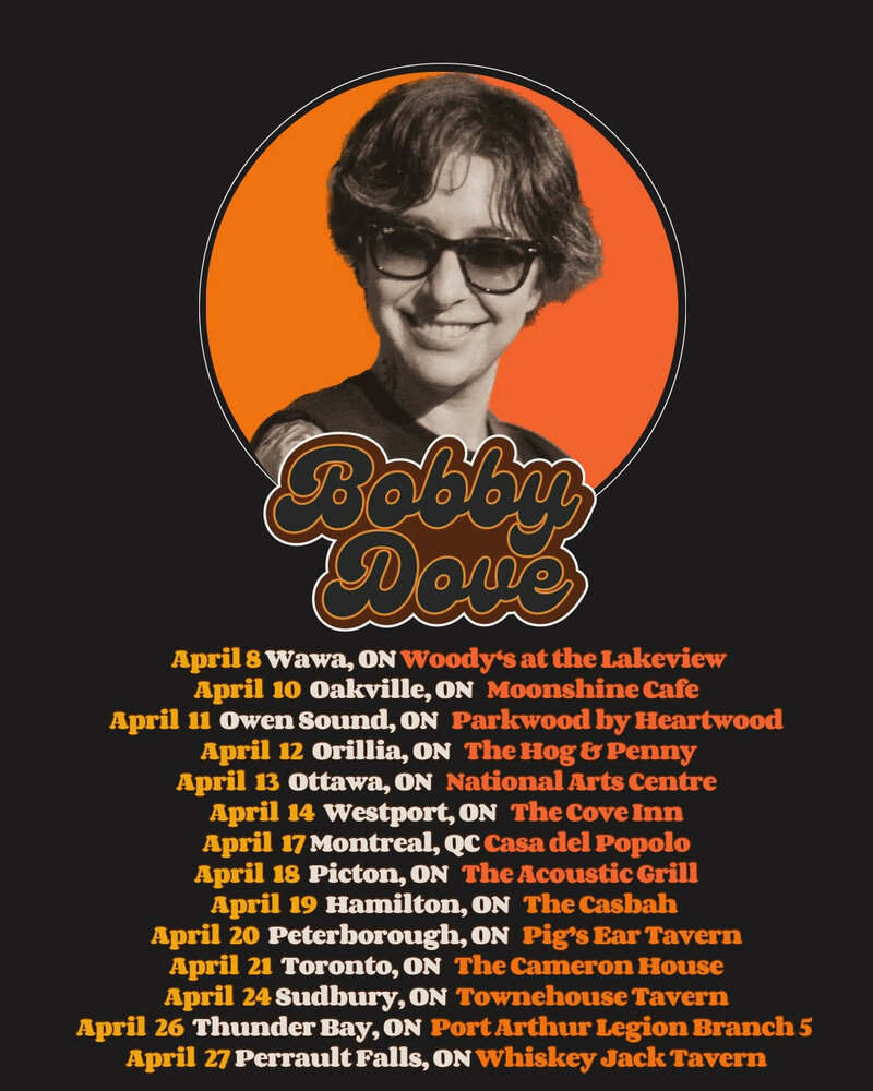 Bobby Dove @ The Cove Inn Apr 14 2024 - Jun 4th @ The Cove Inn
