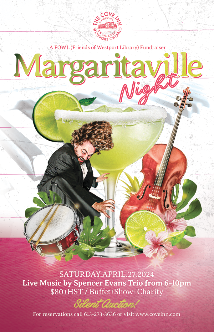 Margaritaville Night for FOWL with Spencer Evans Trio! - May 2nd @ The Cove Inn