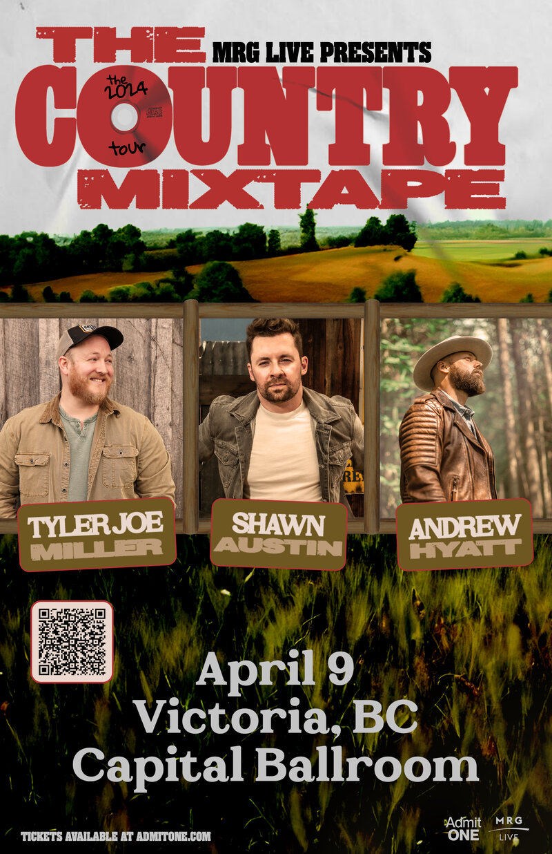The Country Mixtape Tour: Tyler Joe Miller, Shawn Austin, Andrew Hyatt @ Capital Ballroom Apr 9 2024 - Jun 4th @ Capital Ballroom